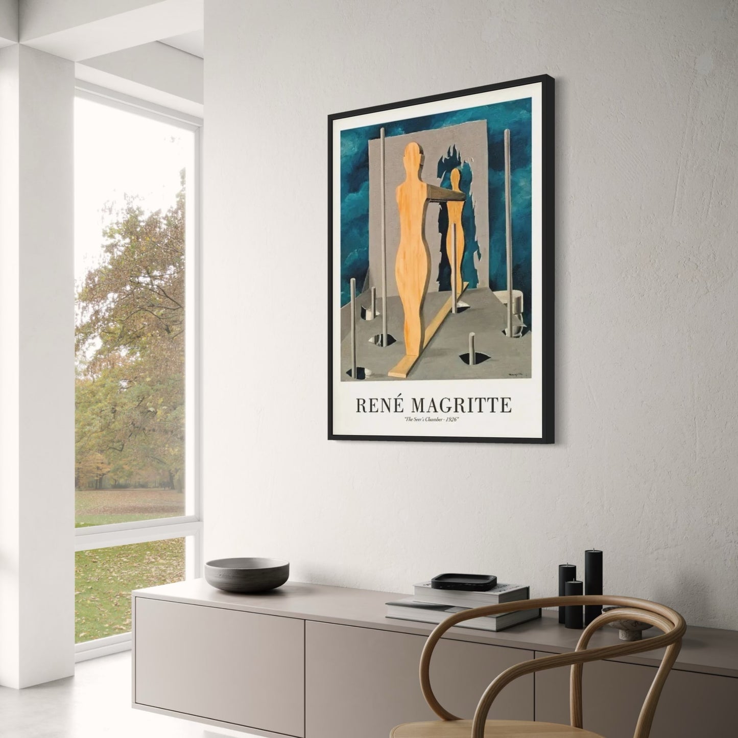 René Magritte | De Kamer van de Ziener 1926 | Surrealistische Vintage Stijl