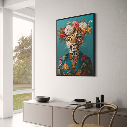 Jungle Koninklijkheid | Elegante Feline met Parels