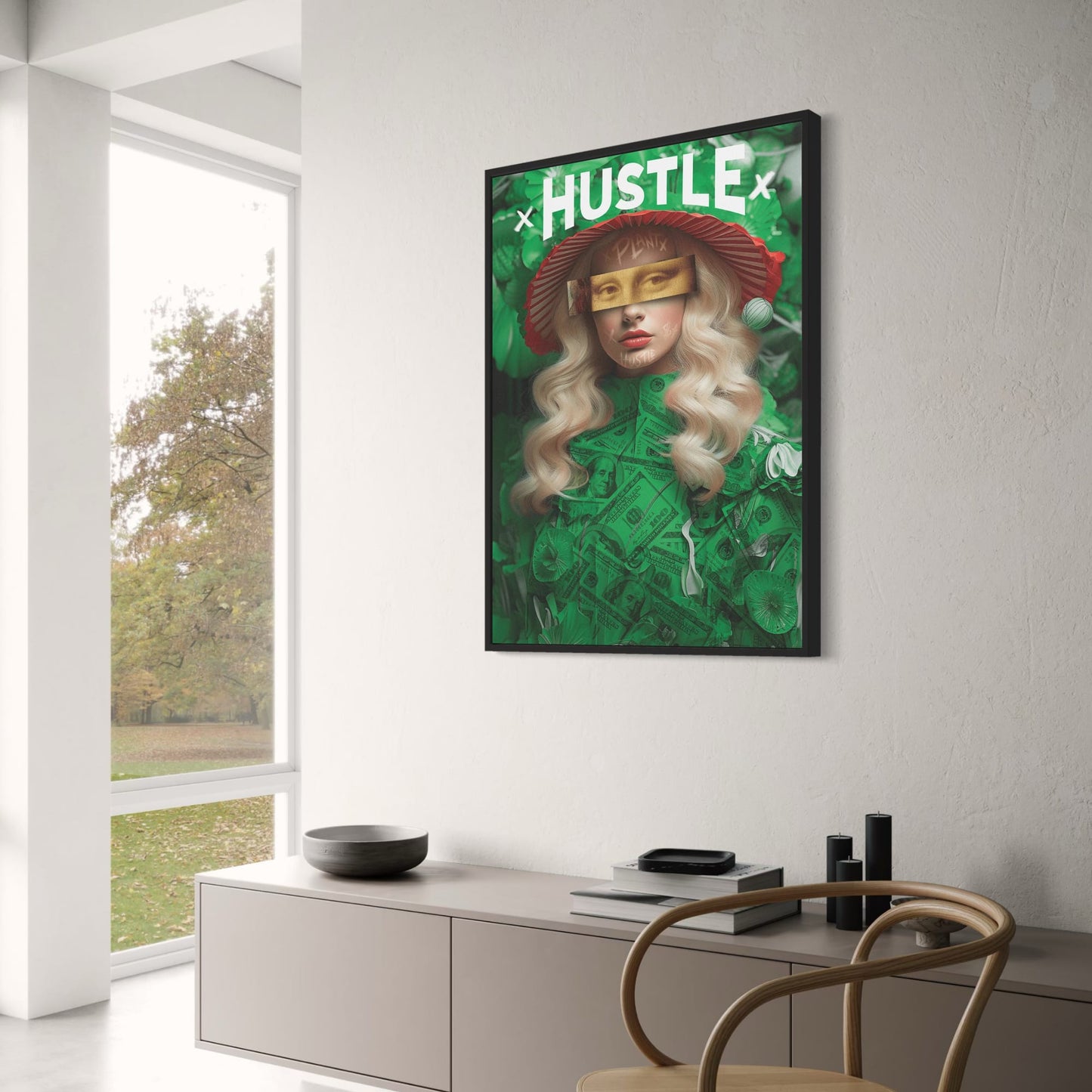 Hustle | Modern Kantoor | Zwart-Wit Typografie