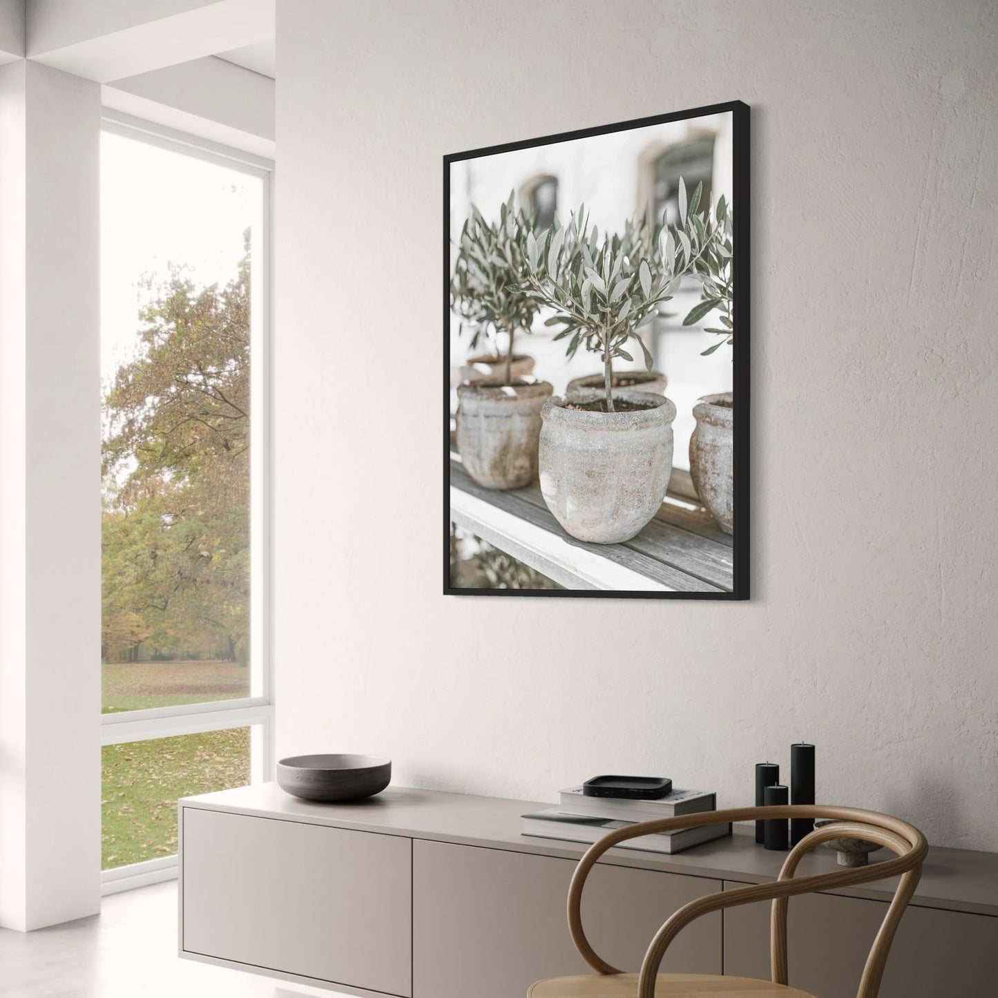 Italië Landschap | Olijfgaard Scenery Kunst