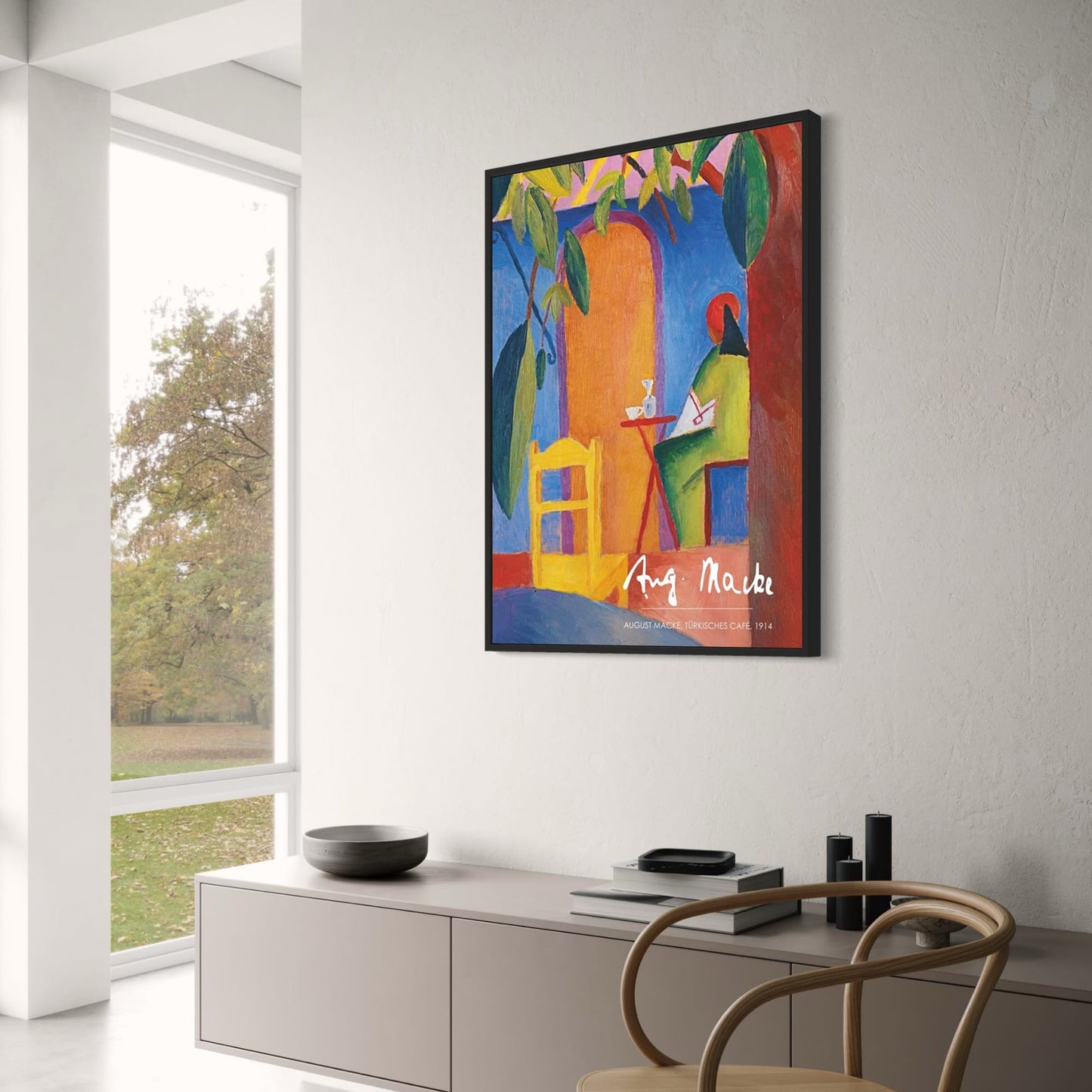 August Macke Kunstdruck | Expressionismus Wandkunst | 1914 Poster | Vintage Wohndekor | Künstlerisches visuelles Kunstwerk