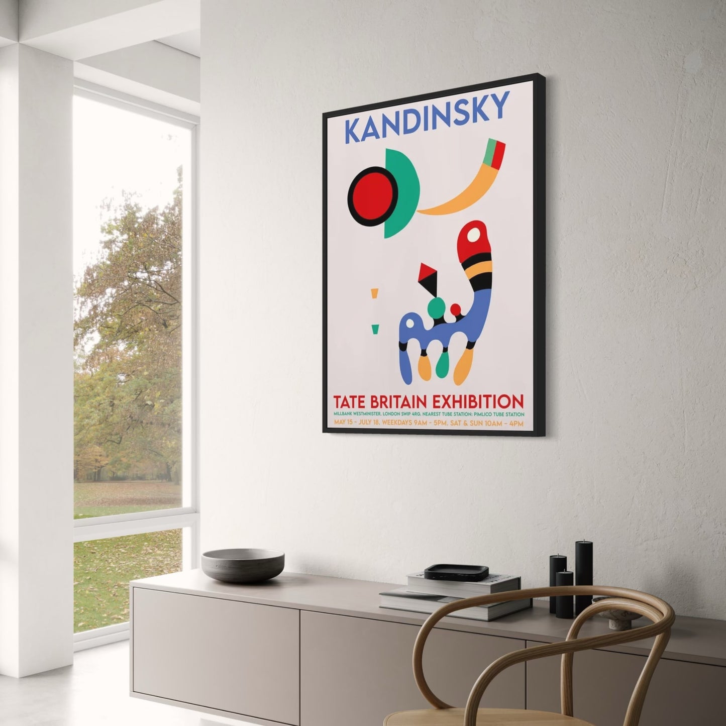 Tate Britain Ausstellung | Wassily Kandinsky | Werbeplakat für Kunstevent