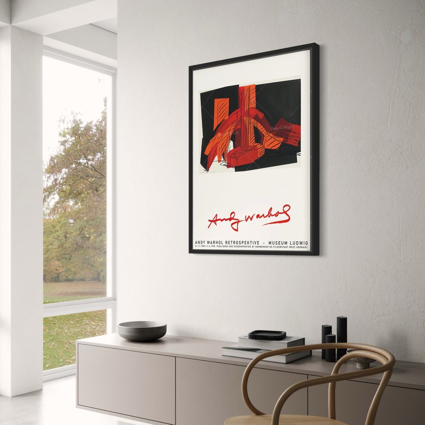 Andy Warhol | Retrospective Art Poster | Museum Ludwig 1989 | Vintage Pop Art | Iconic Wall Decor | Collectible Print