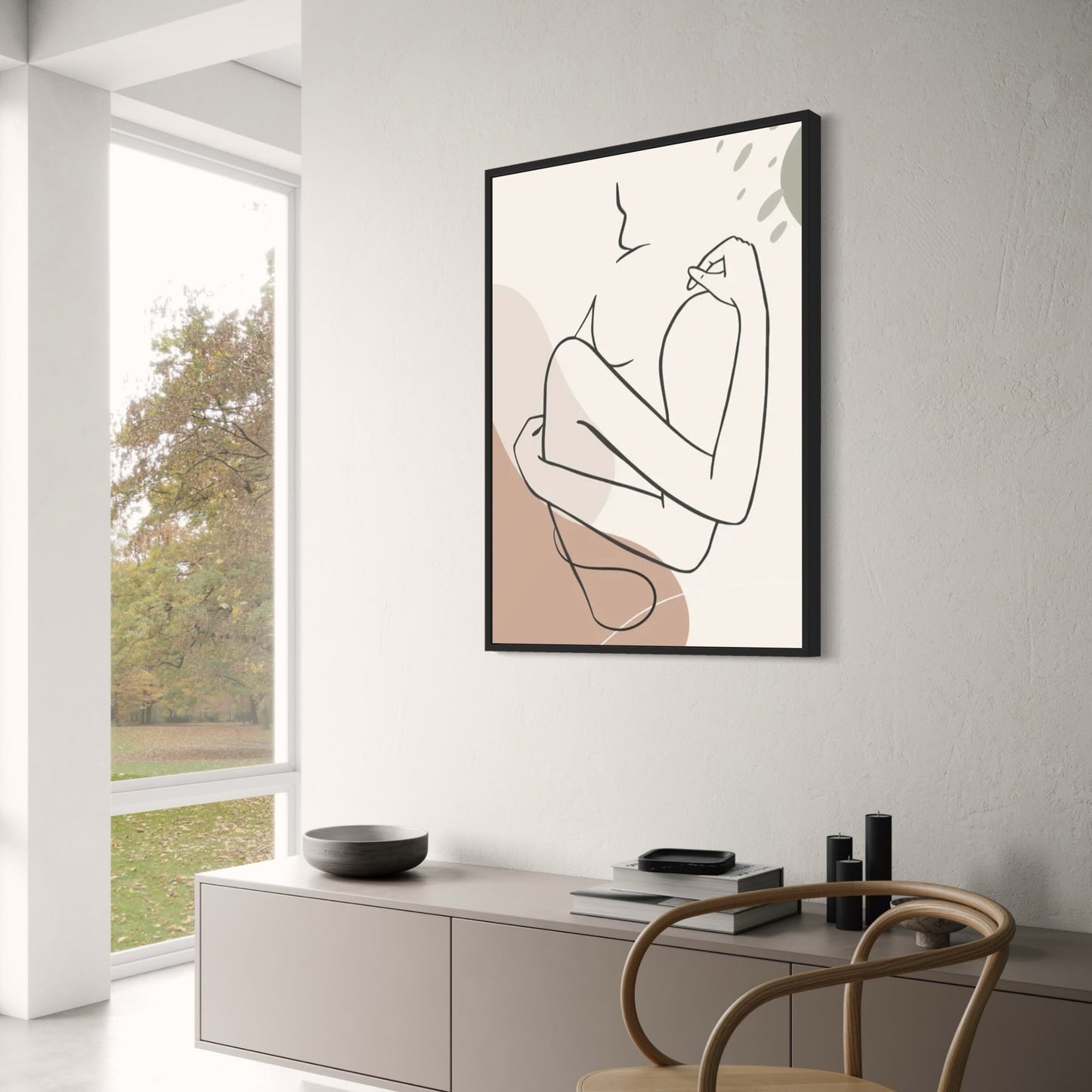 Calm Botanical Poster | Tranquil Plant Art | Green Foliage Wall Decor | Nature-Inspired Room Accent | Indoor Art Display