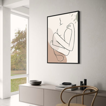 Calm Botanical Poster | Tranquil Plant Art | Green Foliage Wall Decor | Nature-Inspired Room Accent | Indoor Art Display