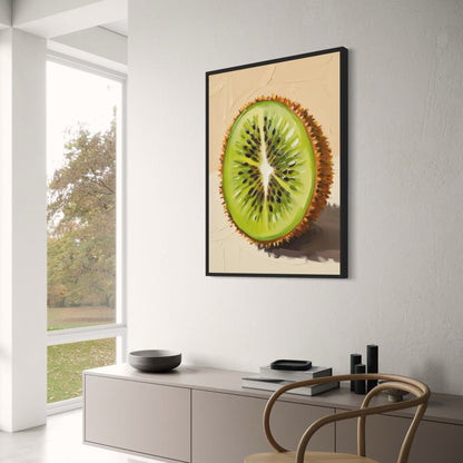Fresh Kiwi | Wall Art Poster | Vibrant Decor | Fruit Print for Home & Kitchen | Botanical Illustration |  Poster Art for Living Room | Nature Inspired Wall Decor