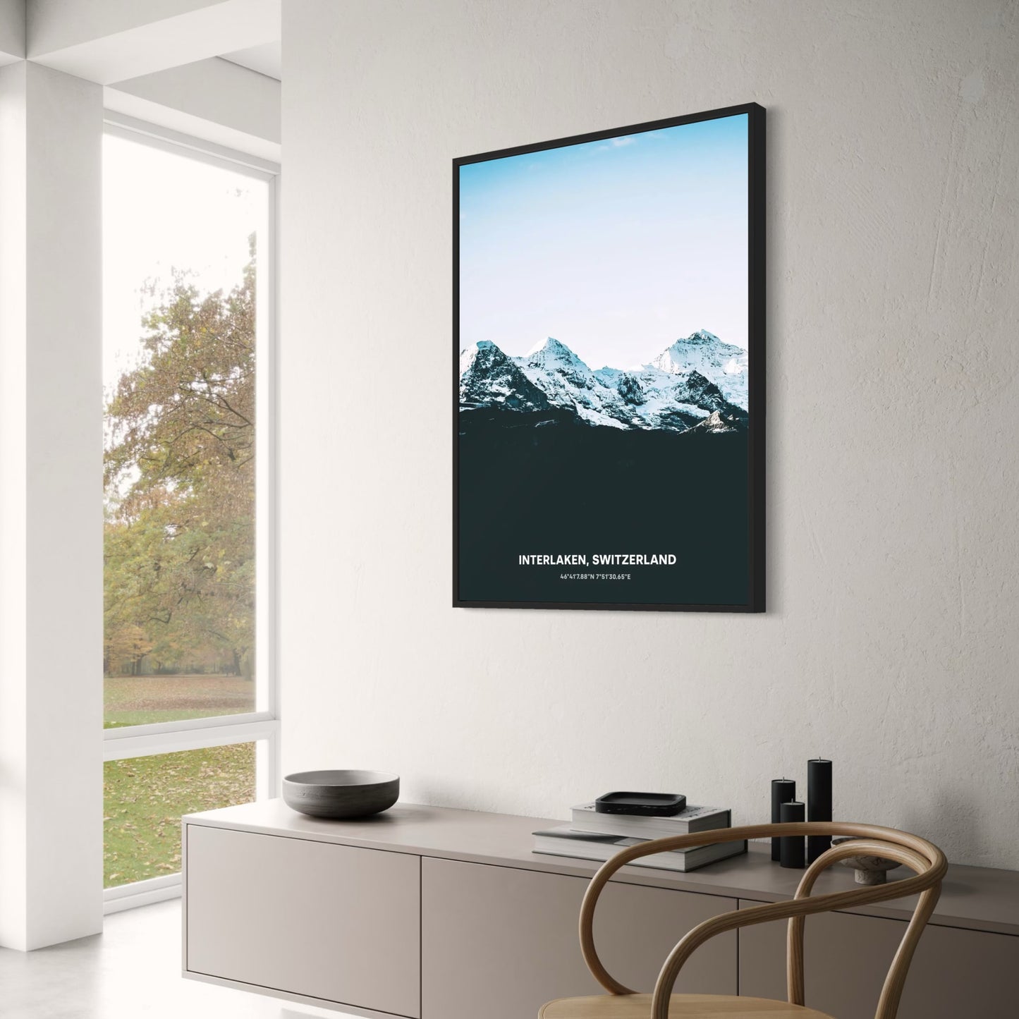 Interlaken Winter Landscape | Rugged Mountain Ranges