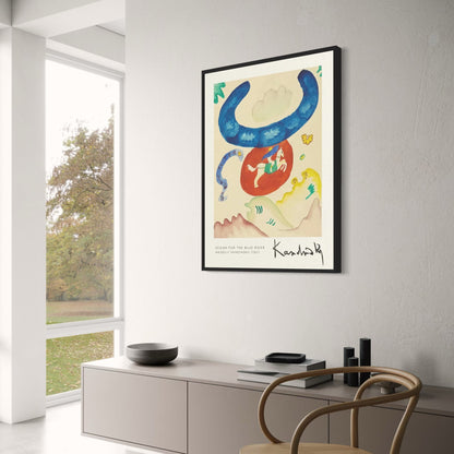 Wassily Kandinsky | Poster | Design For The Blue Rider | Vintage Art | 1931 | Abstract Expressionism | Wall Decor | Fine Artwork
