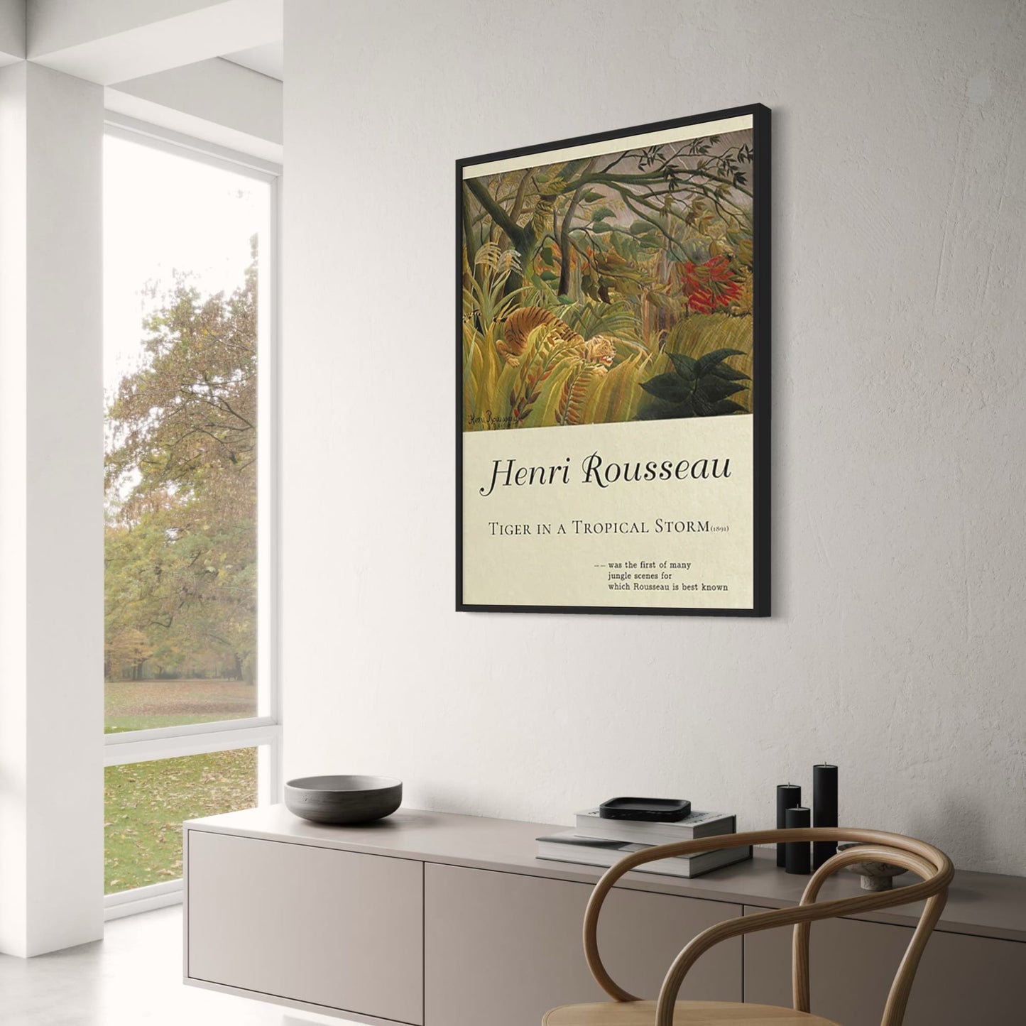 Henri Rousseau | Tijger in een Tropische Storm | Jungle Kunstwerk