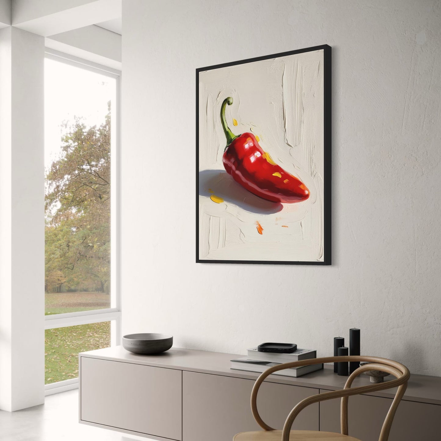 Kleurige Paprika Illustratie | Moderne Keuken Decor