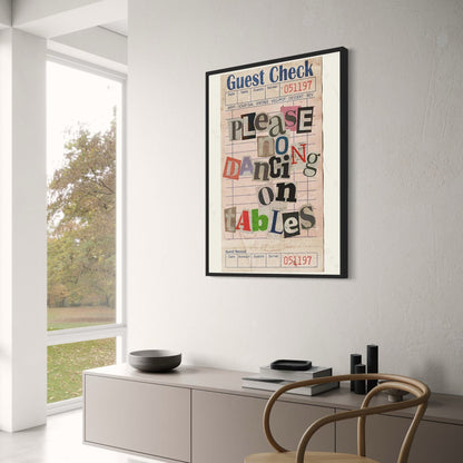 Niet Dansen op Tafels | Vintage Keuken Kunst