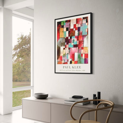Paul Klee | Rot-Grün-Violett-Gelb-Rhythmen | Abstrakte Kunst