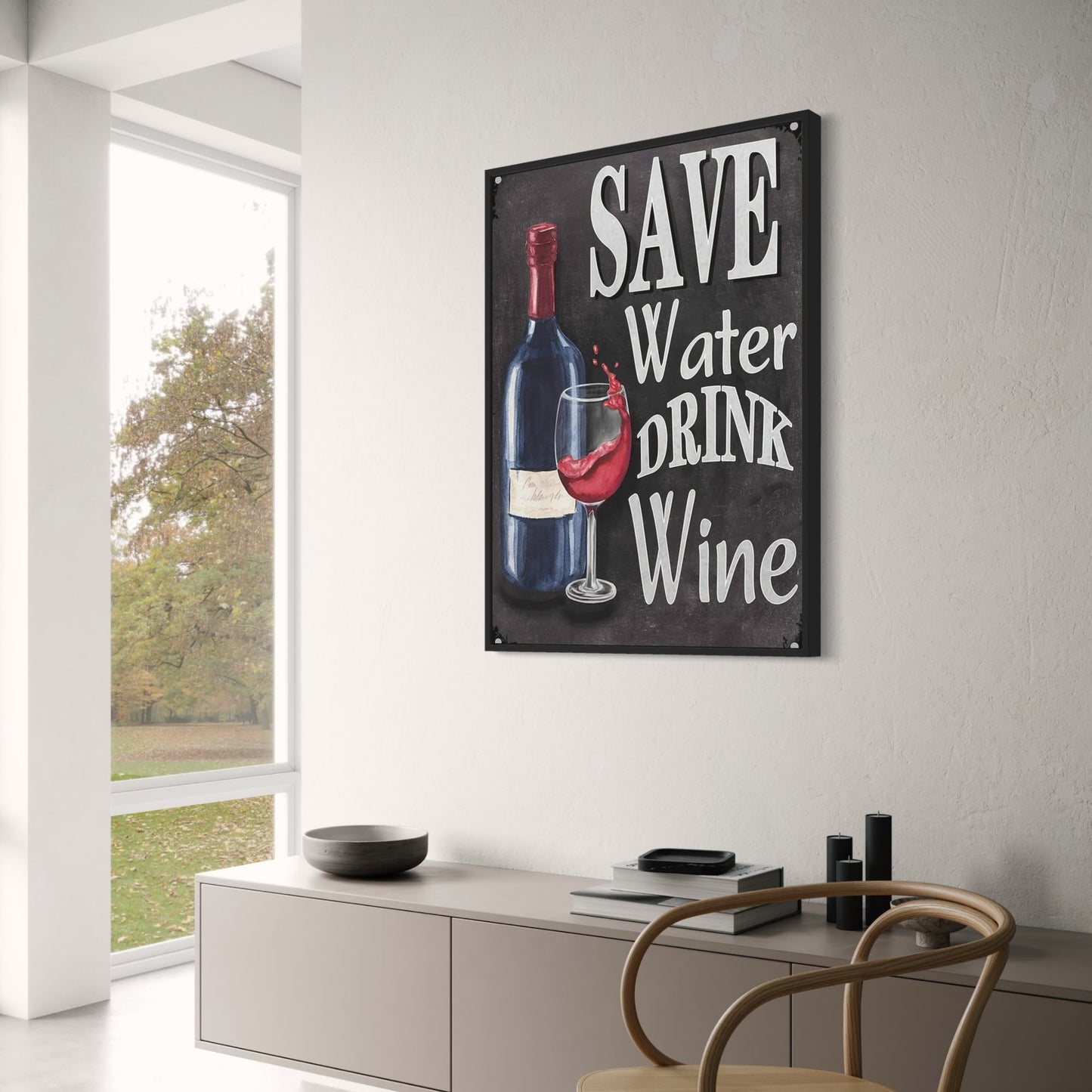 Wasser sparen, Wein trinken | Vintage-Küche