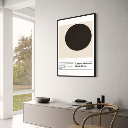 Kazimir Malevich | Zwarte Cirkel | Abstracte Minimalistische Kunst