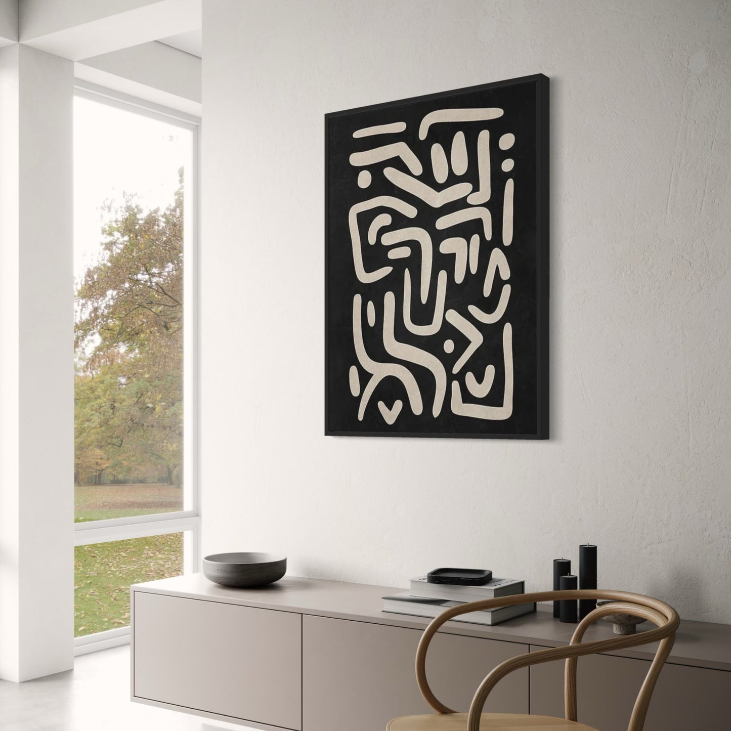 Earthen Labyrinth Poster | Decor Artwork | Visual Wall Art | Home & Garden Decor | Fine Art Print | Scenic Abstract Design