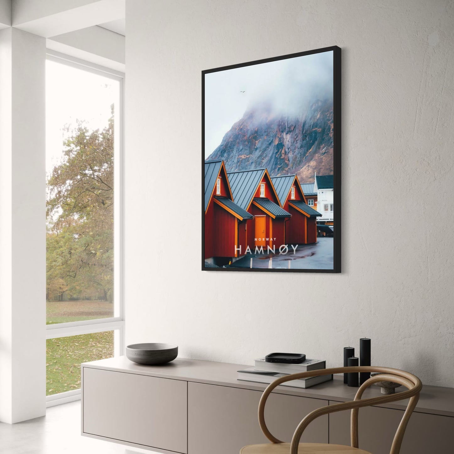 Hamny | Norway | Traditional Norwegian Charm | Scenic Landscape Poster | Wall Art Decor