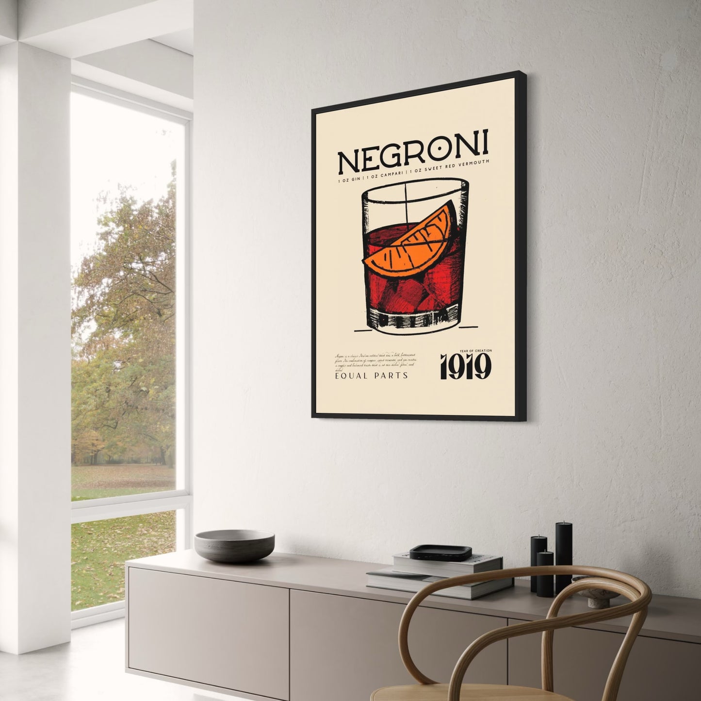 Negroni-Cocktail | Klassisch 1919 | Vintage-Stil