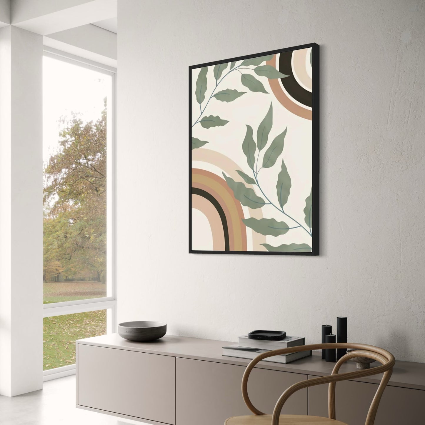 Moderne abstrakte Natur | Erdtöne | Minimalistische Kunst