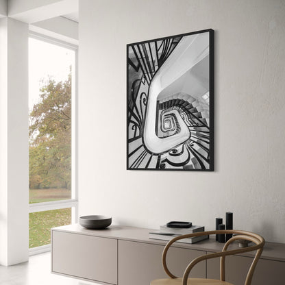 Pariser Shopping-Ikone | Silhouette einer Herrenhaustreppe