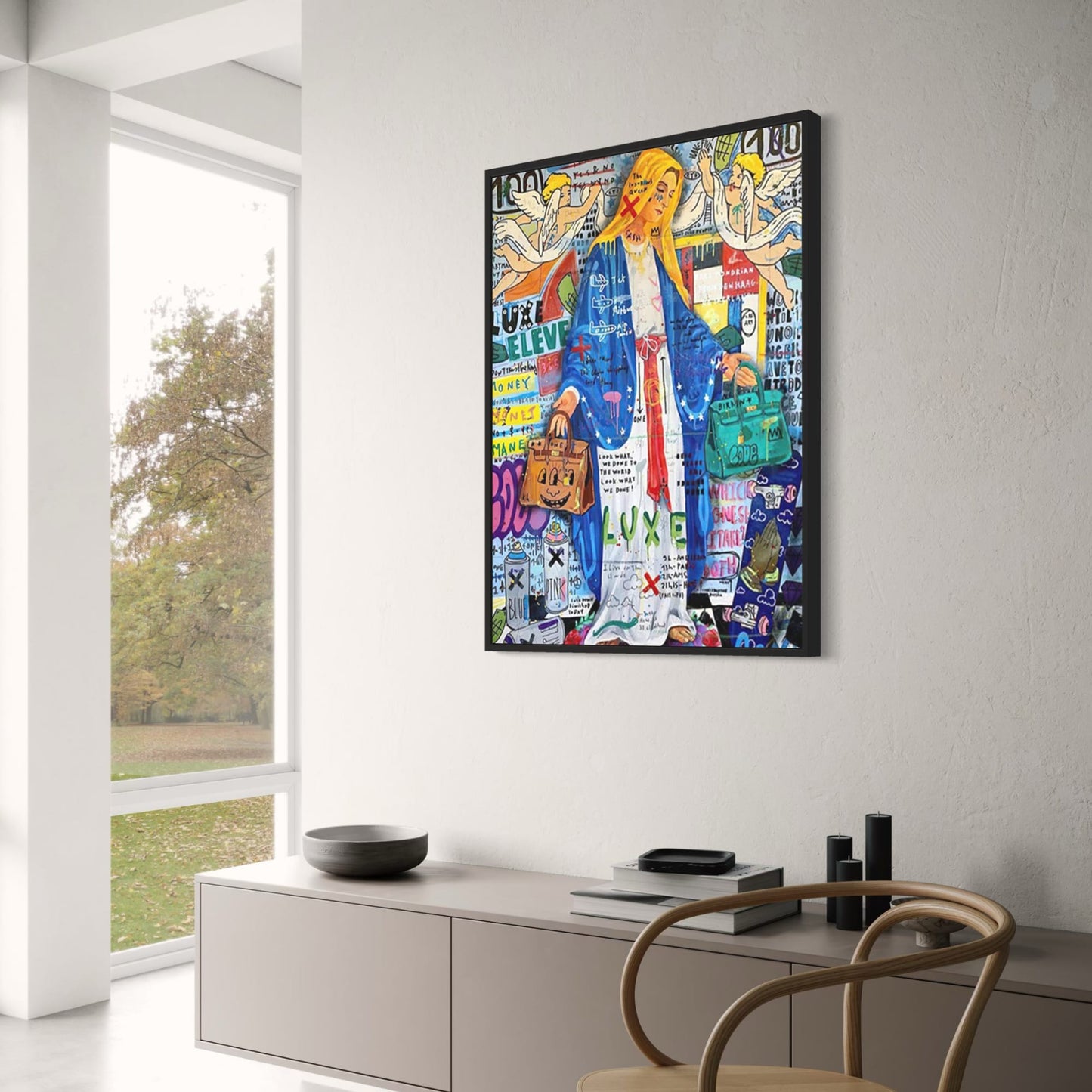 Queen of England Graffiti | Abstract Pop Art