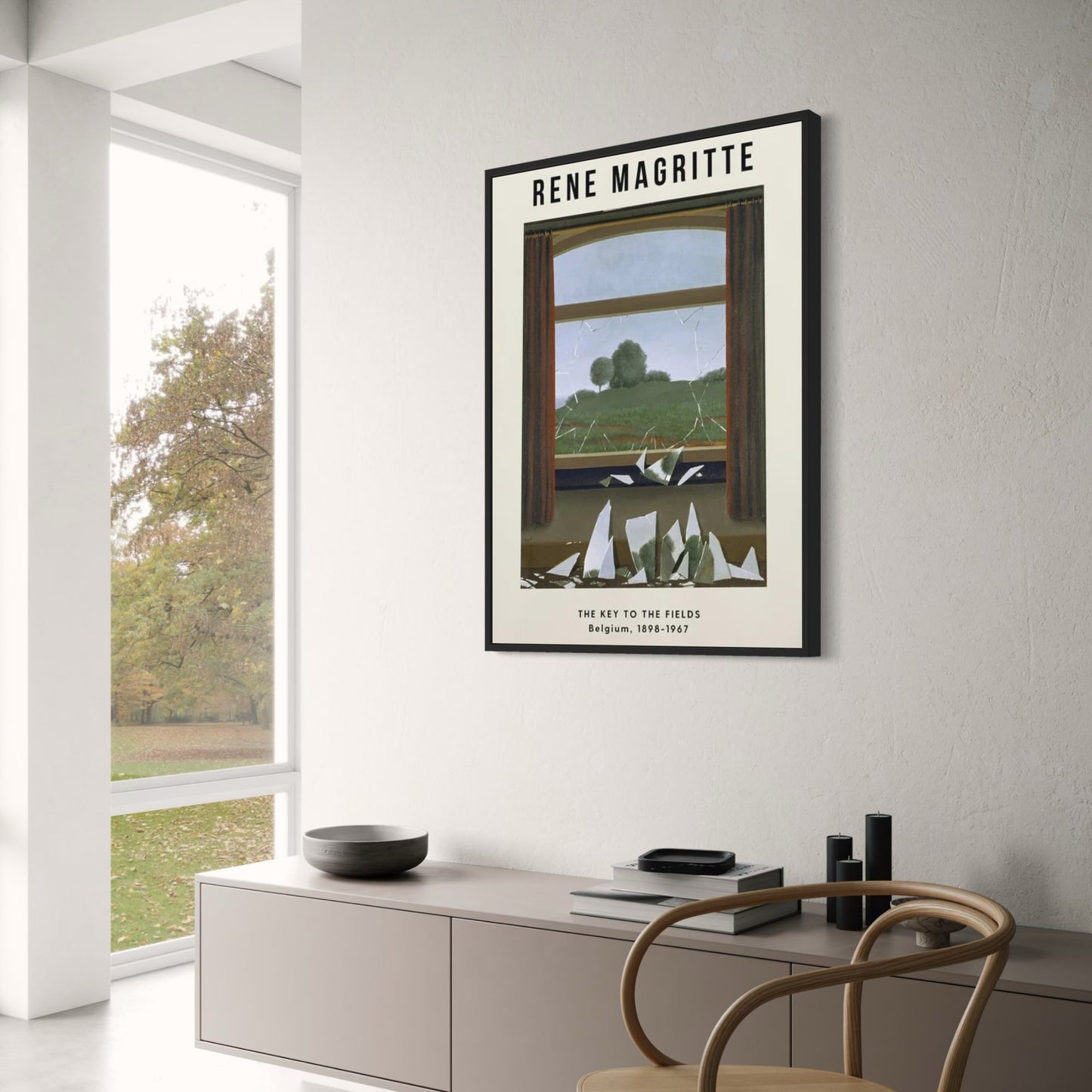 René Magritte De Sleutel tot de Velden | Surrealistische Kunst