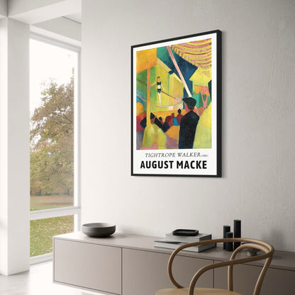 August Macke | Seiltänzer | Kunstdruck-Poster | 1931 | Vintage-Stil | Wanddekoration | Ideal für Wohnzimmer oder Büro