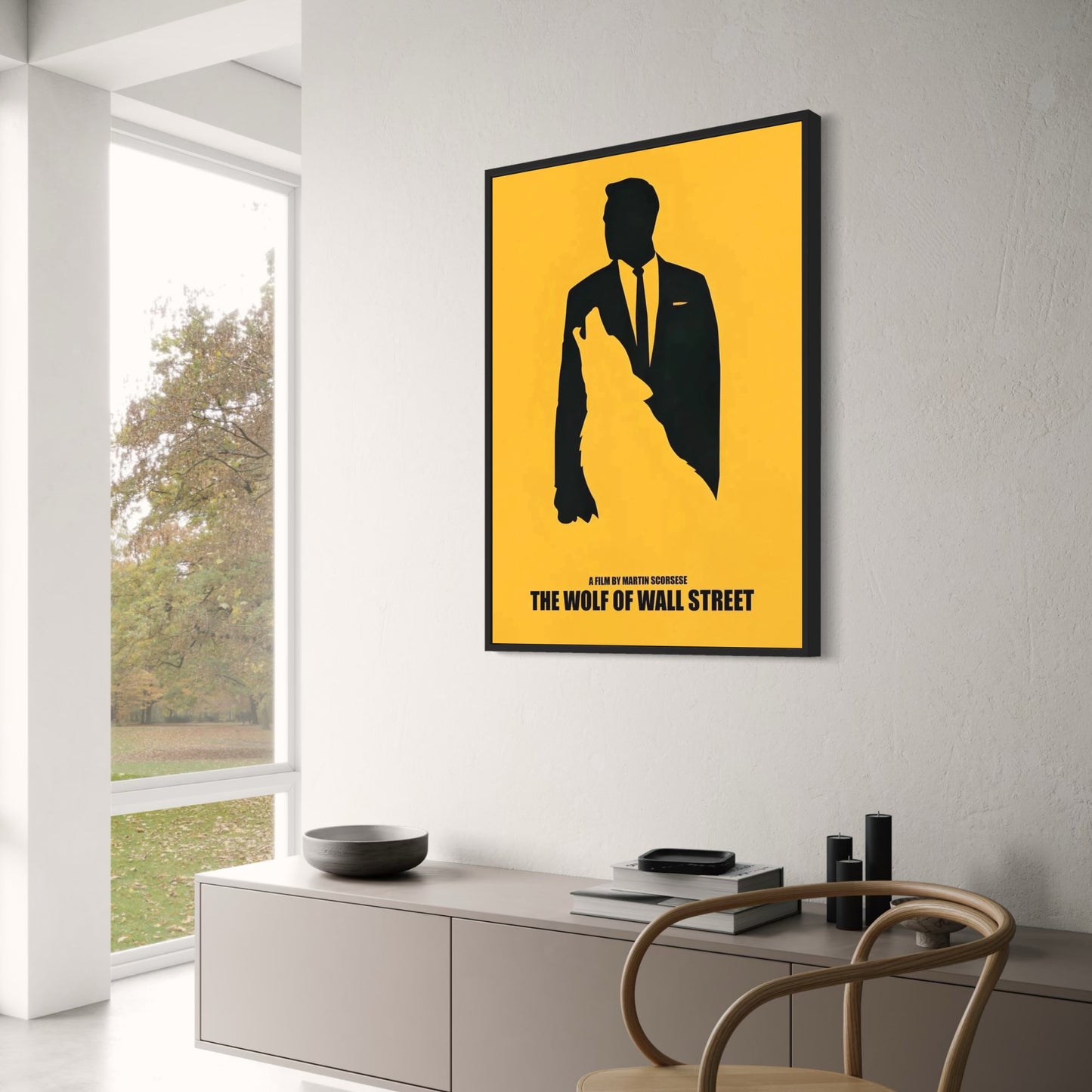 Poster „The Wolf of Wall Street“ | Leinwandkunst von Leonardo DiCaprio | Heimdekoration, Wandkunst fürs Wohnzimmer
