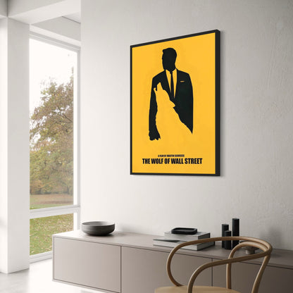Poster „The Wolf of Wall Street“ | Leinwandkunst von Leonardo DiCaprio | Heimdekoration, Wandkunst fürs Wohnzimmer