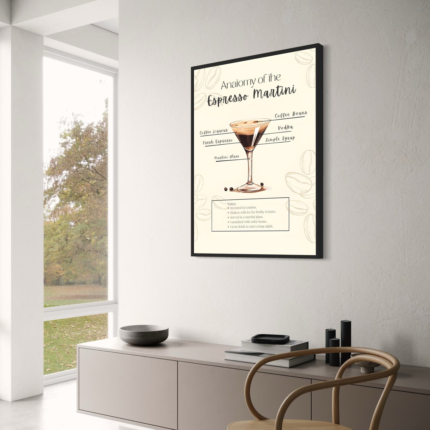 Espresso Martini Recipe | Elegant Bar Decor