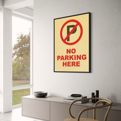 Vintage-Parkverbotsschild | Rustikales Warnschild