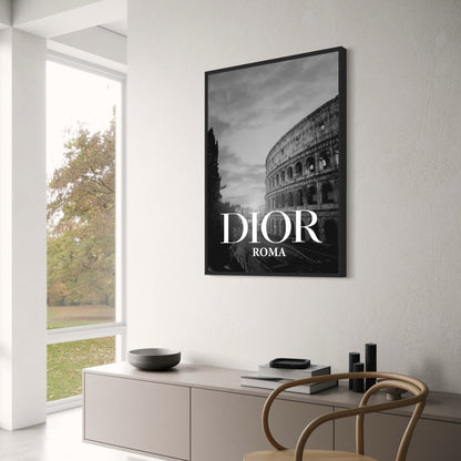 Dior Roma | Klassische Eleganz trifft auf modernen Stil | Dior-Poster mit einem Hauch von Tradition