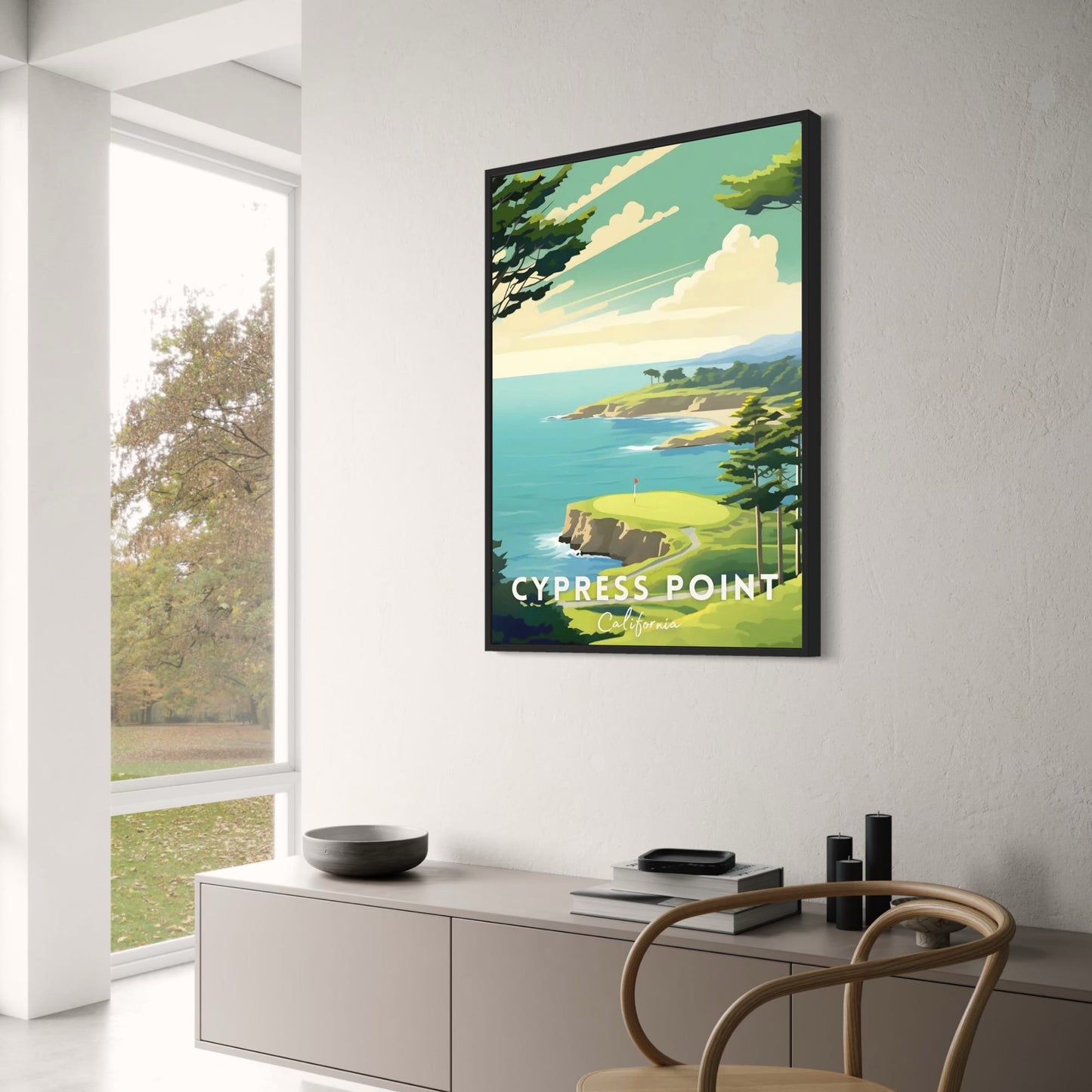 A Tribute To The World's Greatest Golf Courses | Golf Poster | California | Cypress Point
