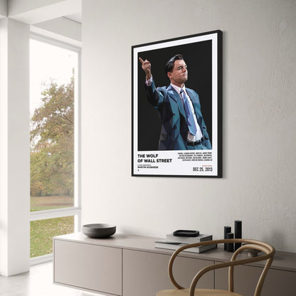 Leonardo DiCaprio | The Wolf of Wall Street | Klassisches Filmplakat | Leinwandkunst | Wohndekor | Wanddruck