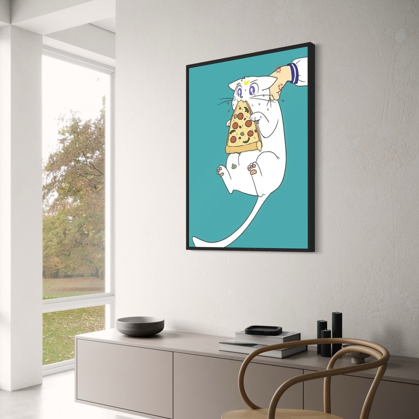 Pizza Paws | Niedliches Katzen-Anime-Design