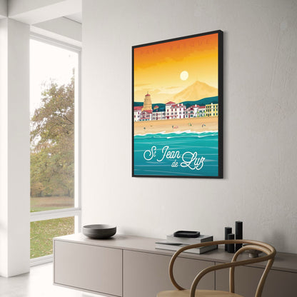 Iconic Destinations Poster | Saint Jean de Luz Beauty | France Travel Art | Home Decor Artwork