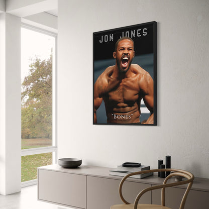 Jon Jones UFC Poster „Bones“, MMA-Champion, Wandkunst