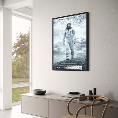 Weltraum-Sci-Fi-Poster im nordischen Stil | Interstellare Leinwand-Wandkunst | Science-Fiction-Film-Kunstdekor