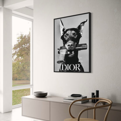 Dior Hond | Elegante Woondecoratie Kunst