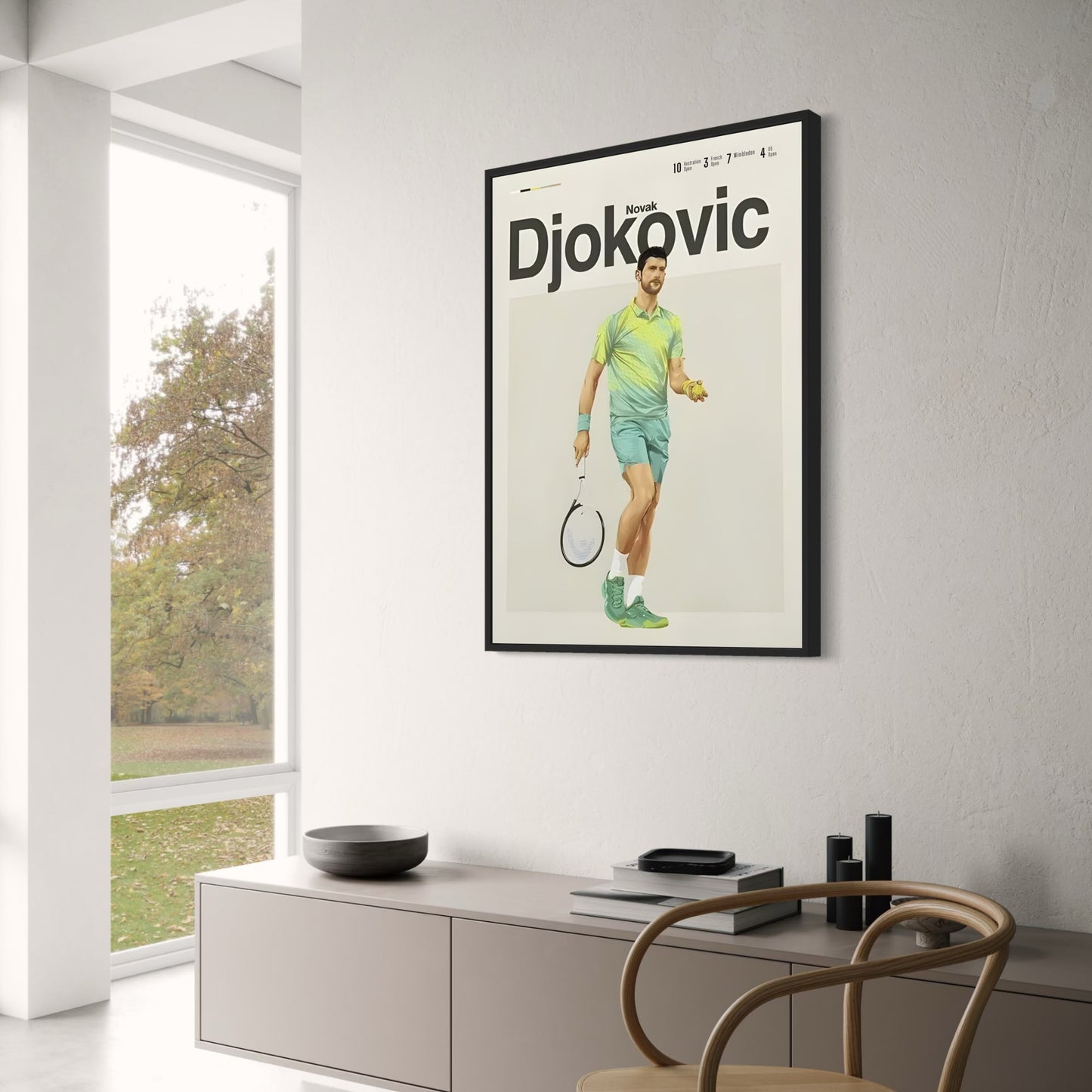 Tennislegendes | Novak Djokovic | Moderne Esthetiek