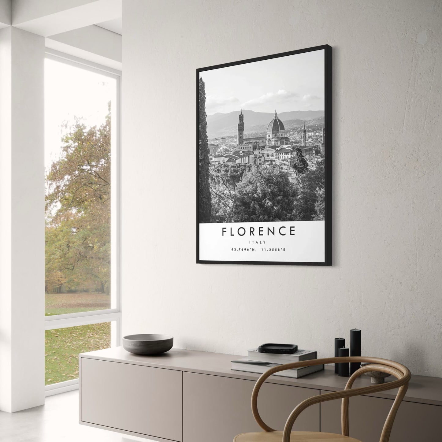 Florenz | Spaziergang durch die Renaissance | Italien | Stadtbild-Poster | Wandkunst-Dekor | Visuelle Kunstwerke für Haus & Garten