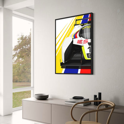 Modern | Vintage Racing Style Poster | Le Mans | Modern Race Car Art | Home Decor