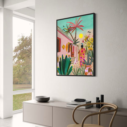 abstract india landscape poster