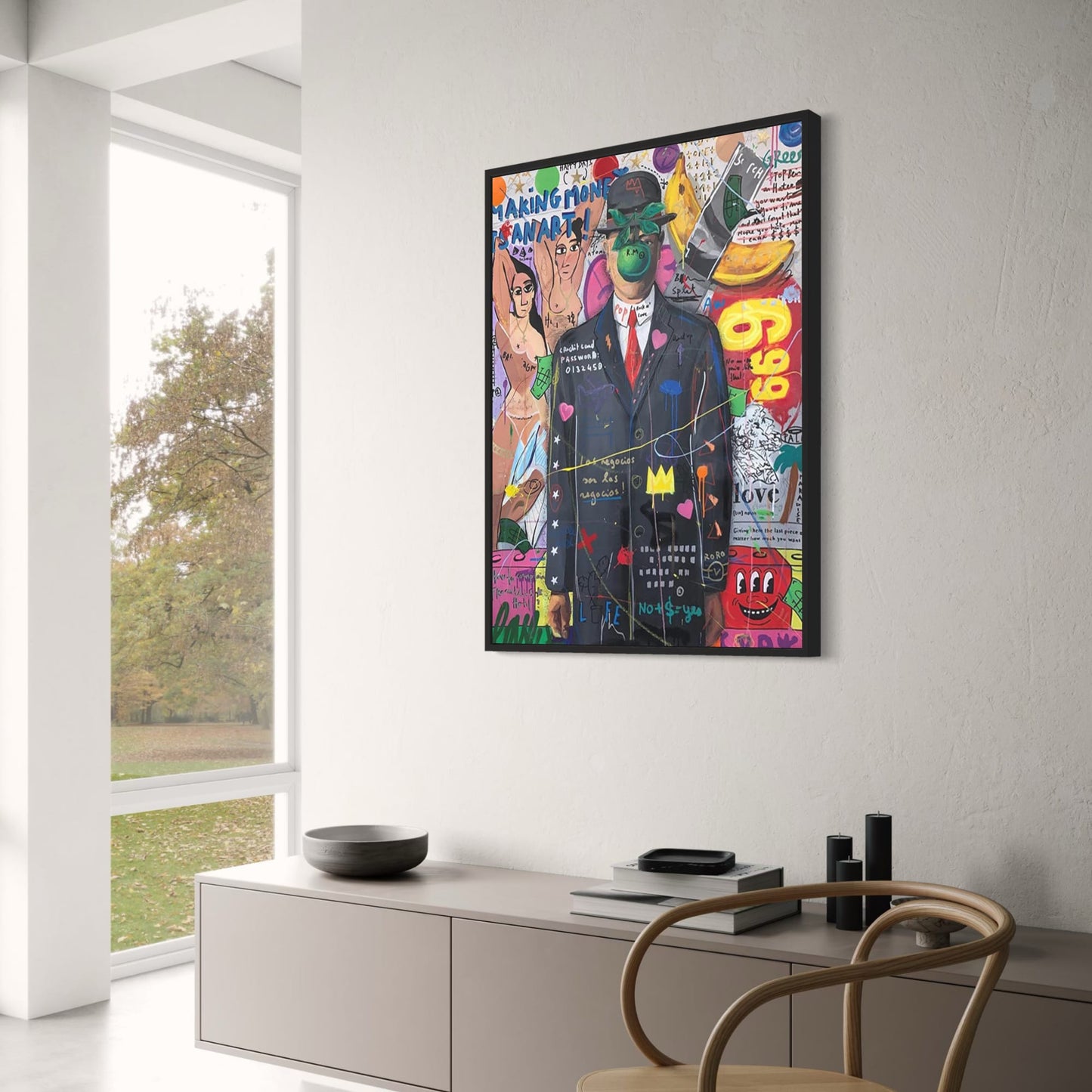 Pop-Art-Poster | Porträt der Königin von England | Graffiti-Leinwand-Wandkunst | Abstrakte Straßendekoration | Wohndekor