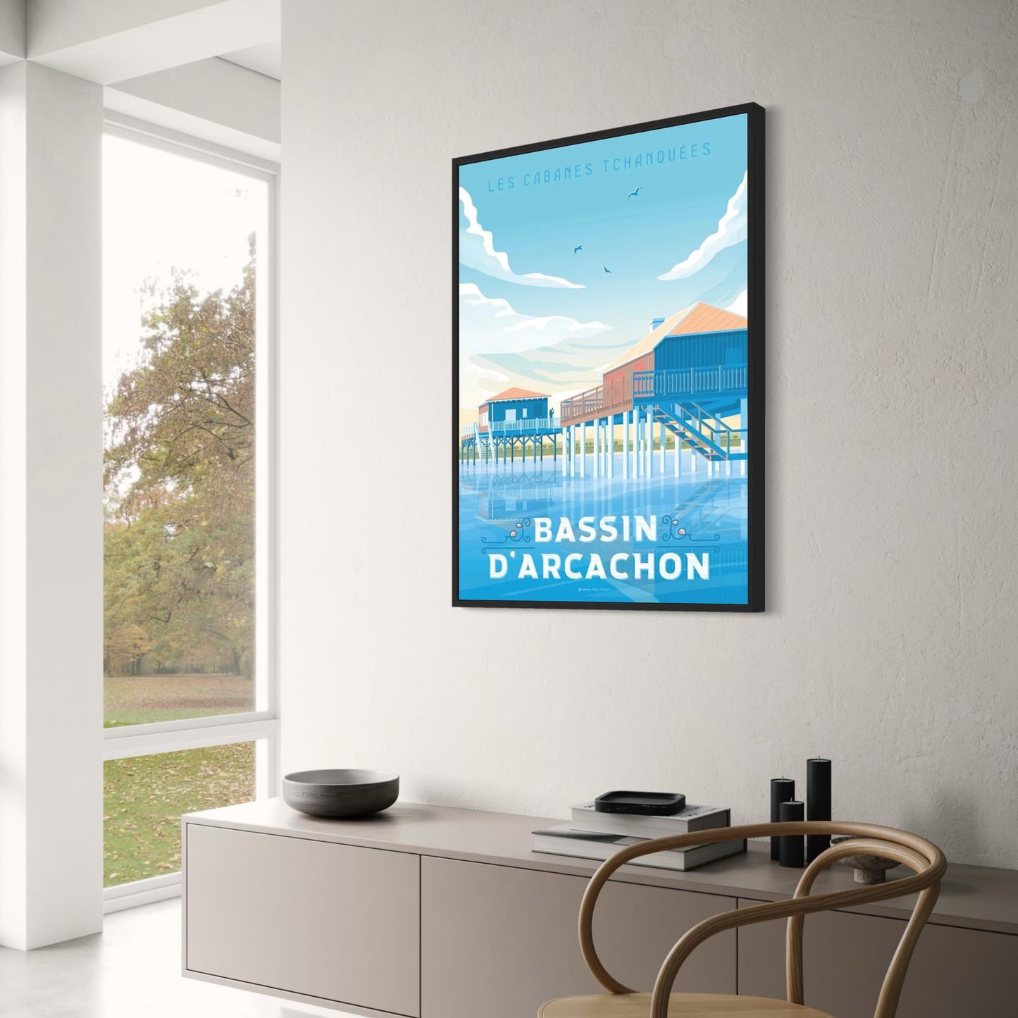 Bassin D'Arcachon Scenic Travel Poster | Iconic Destinations | Stunning Coastal Art Print | Wall Decor