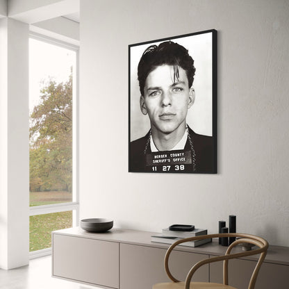 Frank Sinatra Polizeifoto | Vintage-Stil