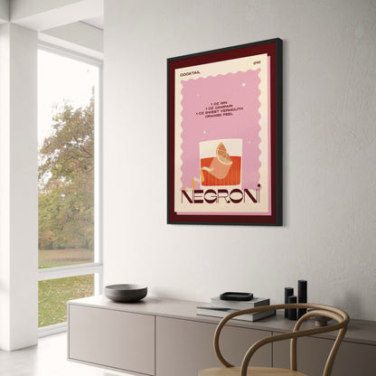 Vintage Negroni | Retro-Bar-Kunst