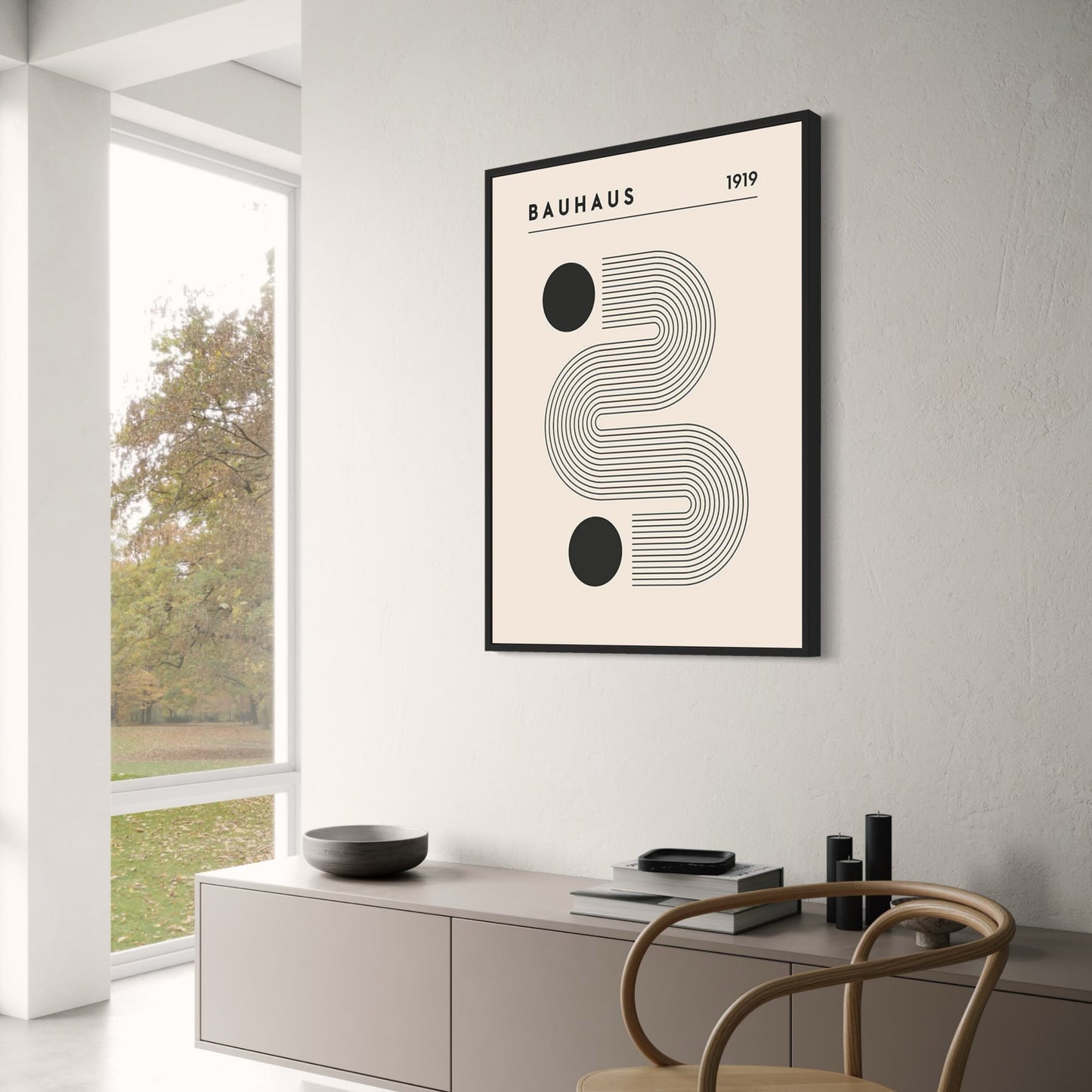 Bauhaus 1919 Poster | Raster der Innovation | Moderne Kunst | Heim- und Bürodekor | Abstrakte Wandkunst | Kreatives Design