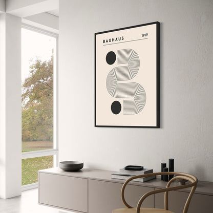Bauhaus 1919 Poster | Raster der Innovation | Moderne Kunst | Heim- und Bürodekor | Abstrakte Wandkunst | Kreatives Design