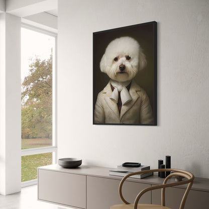Vintage Suit Bichon Frise | Timeless Style Decor