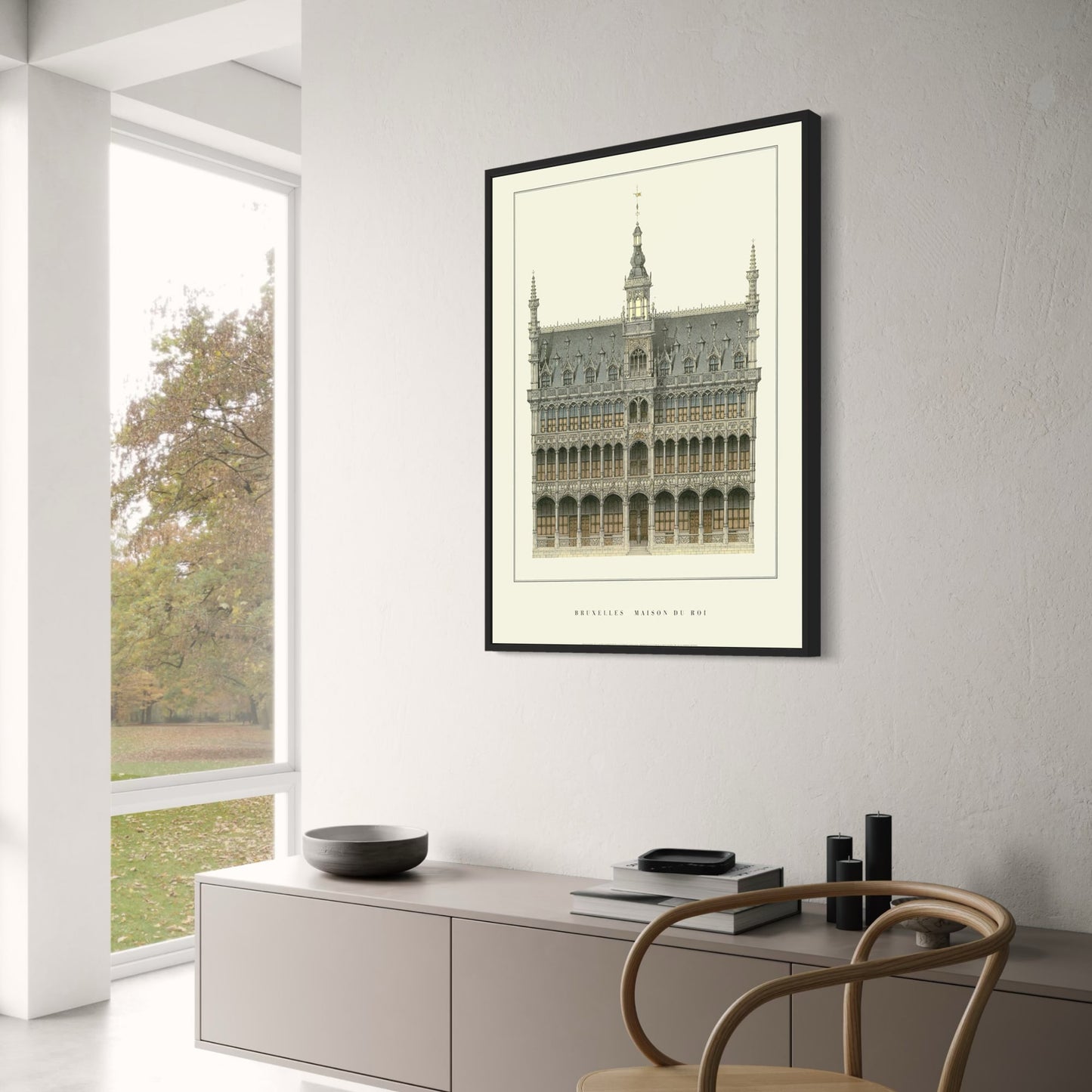 Maison du Roi | Brüssel | Belgien | Grand Place Architektur | Belgische historische Gebäude | Klassische Architekturplakate